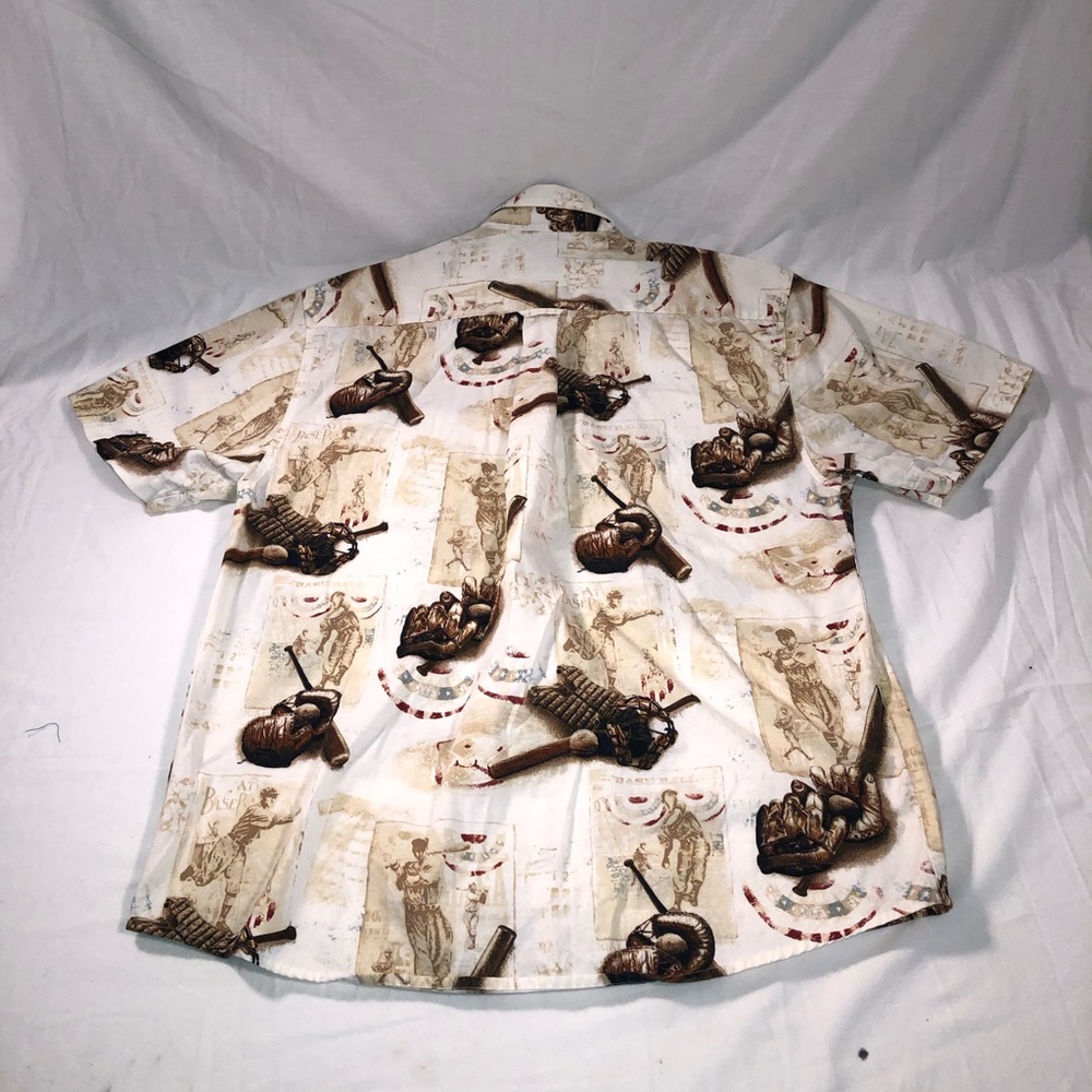 Men’s Reel Legends Vintage Baseball Button Up M - Picture 4 of 4